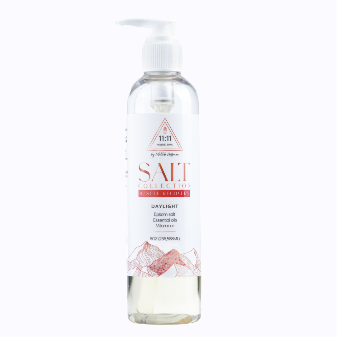 1111 Holistic Zone Body and hands Wash Liquid Soap Daylight Epson Magnesium Salt Muscle Recovery Vitamin E Eucalyptus & Mints Essential Oils