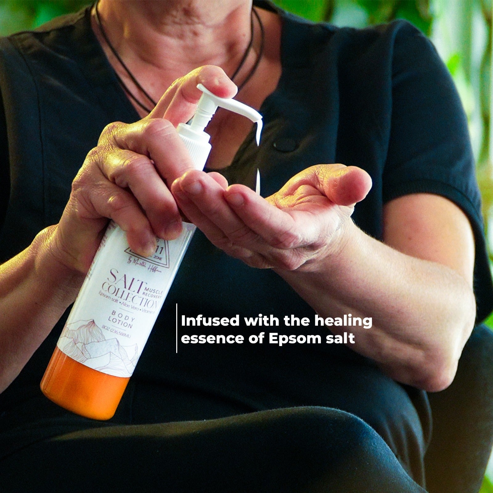 1111 Holistic Zone BODY LOTION MUSCLE RECOVERY with Epson Magnesium Salt, Sage Essential Oil, Vitamin E and Alohe Vera for Woman and Men
